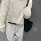 round neck thick outer sweater for women     S5057