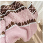 Retro jacquard round neck sweater for women knitted shirt    S4874