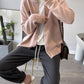 embroidered bear knitted cardigan for women spring and autumn new style round neck sweater jacket     S3382