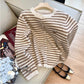 Fashionable embroidered round neck knitted cardigan for women     S4877
