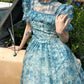French design puff sleeve dress for women new style     S3429