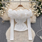knitted long-sleeved T-shirt for women design top      S4605