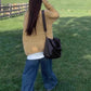 New sweater women's design knitted cardigan loose autumn and winter top jacket   S3381