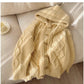 Solid Color Sweater Coat Women's New Style Cardigan Top     S4875