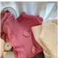 Round Neck Sweater Women's New Sweet Style Knitted Top     S4900