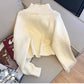 Blue Sweater Jacket Women's Fashionable Short Knitted Cardigan    S4833