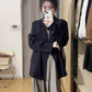 Black suit jacket for women oversize design       S3475