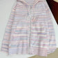 Rainbow striped knitted cardigan jacket women's hot style sweater    S3404