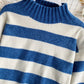 Simple Stripe Long Sleeve Sweater       S4381