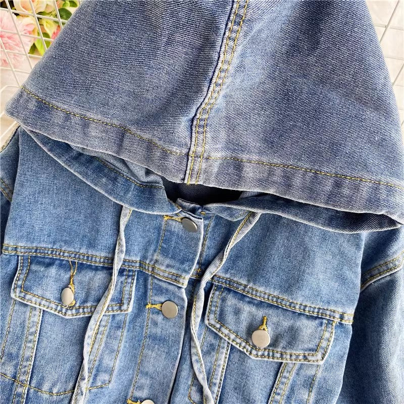 New Denim Jacket Women's Jacket Long Sleeve Top     S4130