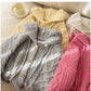 Solid Color Sweater Coat Women's New Style Cardigan Top     S4875
