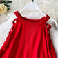 Unique Round Neck Long Sleeve Sweater    S4373