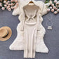 long-sleeved knitted dress       S4514