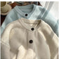round neck knitted cardigan for women soft comfortable sweater jacket trendy      S4852