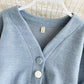 Cute V Neck Tops Crop Top    S4379