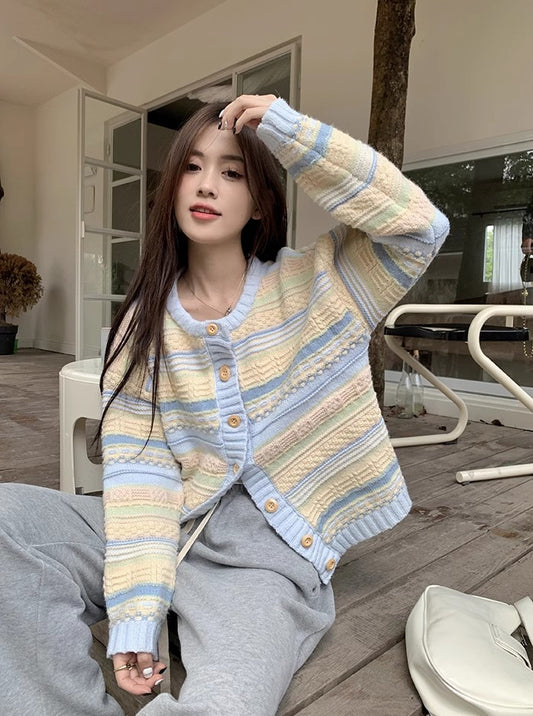 New Korean style knitted sweater cardigan jacket for women     S3390