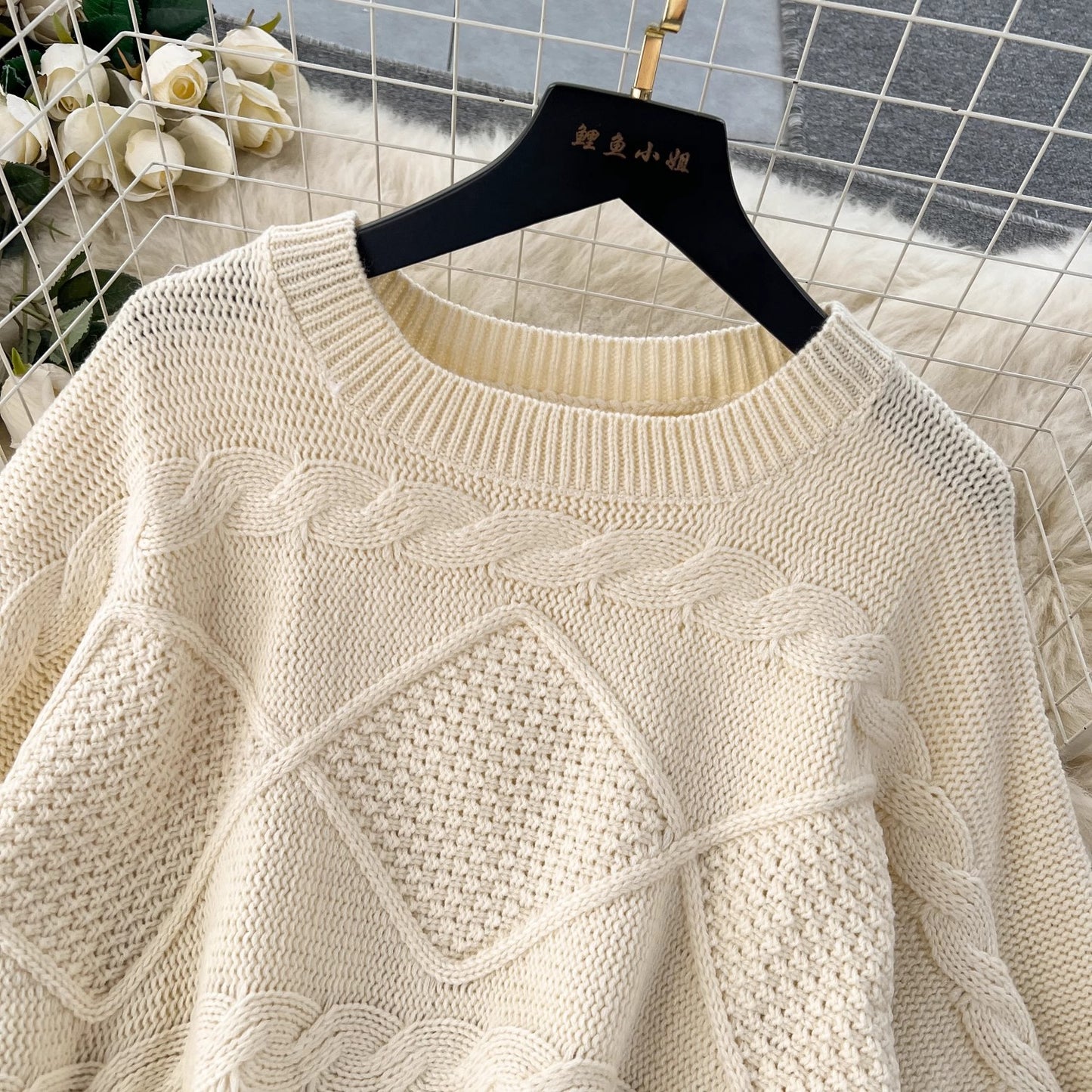 knitted sweater two-piece set for women new suit     S4604