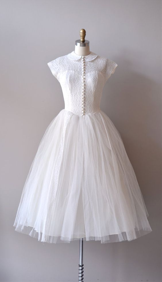 White Tulle Party Dress Homecoming Dress     S3305