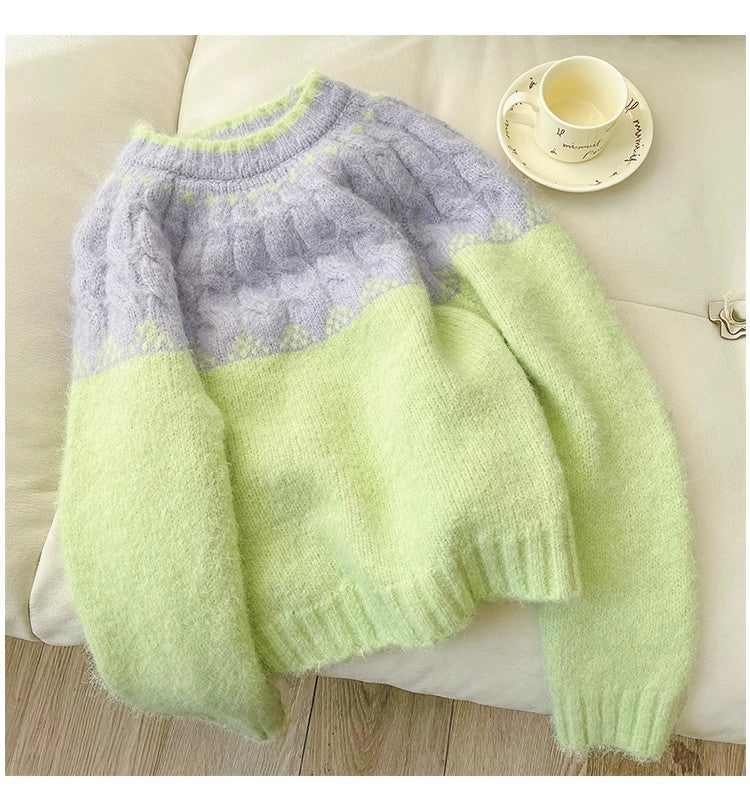 Soft sweater for women long-sleeved sweater trendy     S4889