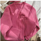 Fashionable V-neck sweater jacket for women new design soft knitted cardigan trend     S4840