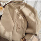 Fashionable V-neck sweater jacket for women new design soft knitted cardigan trend     S4840