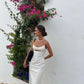 White Long Evening Dresses Formal Dress      S3583