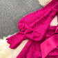 Elegant lace dress for women flower decoration dress     S4651