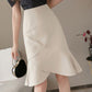 Cute A line chiffon irregular skirt wrap hip skirt     S2821