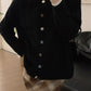 round neck colorful button sweater long-sleeved sweater jacket     S4759