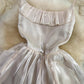 suspender skirt for women traveling sexy backless A-line ruffle dress     S4274