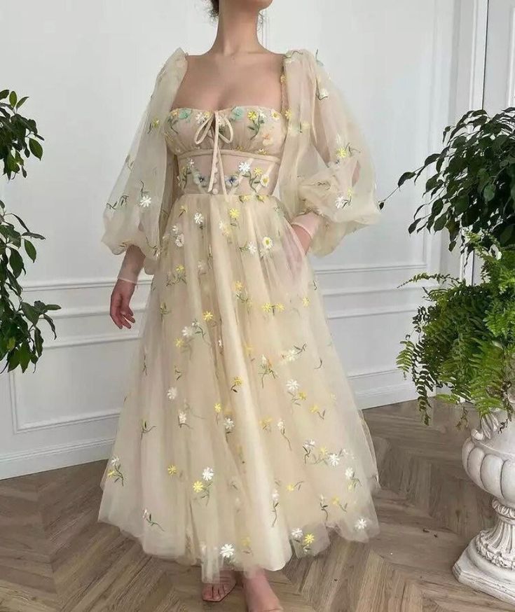 Prom Dress Pastel yellow corset dress, fairy tale romantic retro corset dress, bridesmaid dress       S3120