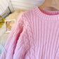 simple style round neck knitted sweater  design top     S4619women's