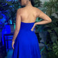 Elegant A-Line Royal Blue Sleeveless Homecoming Dresses     S3188