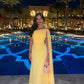 Chiffon Prom Dresses,Yellow Evening Formal Gown        S2976