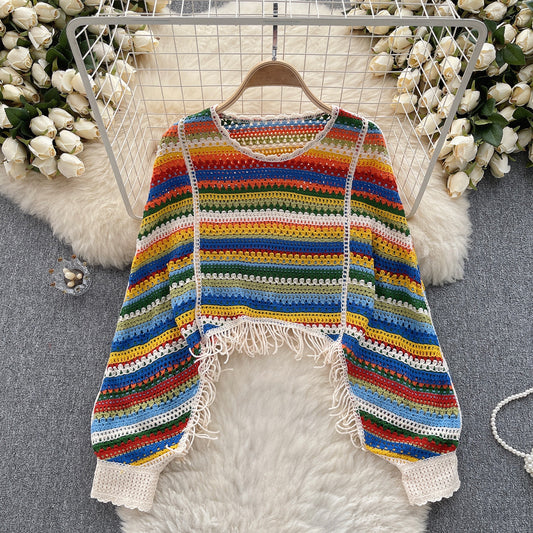 Cute Long Sleeve Knitted Sweater      S4366