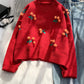 Sweet Cherry Sweater Long Sleeve Sweater       S4367