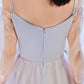 Adorable Pink And Blue Short Party Dress With Butterfly, Cute Short Formal Dress   S3118