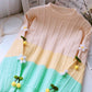 Lovely Flowers Long Sleeve Sweater      S4374
