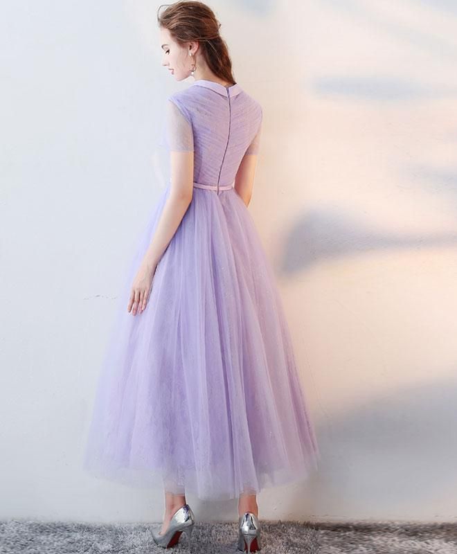 High Neck Tulle Lace Prom Dress Tulle Lace Homecoming Dress     S3268