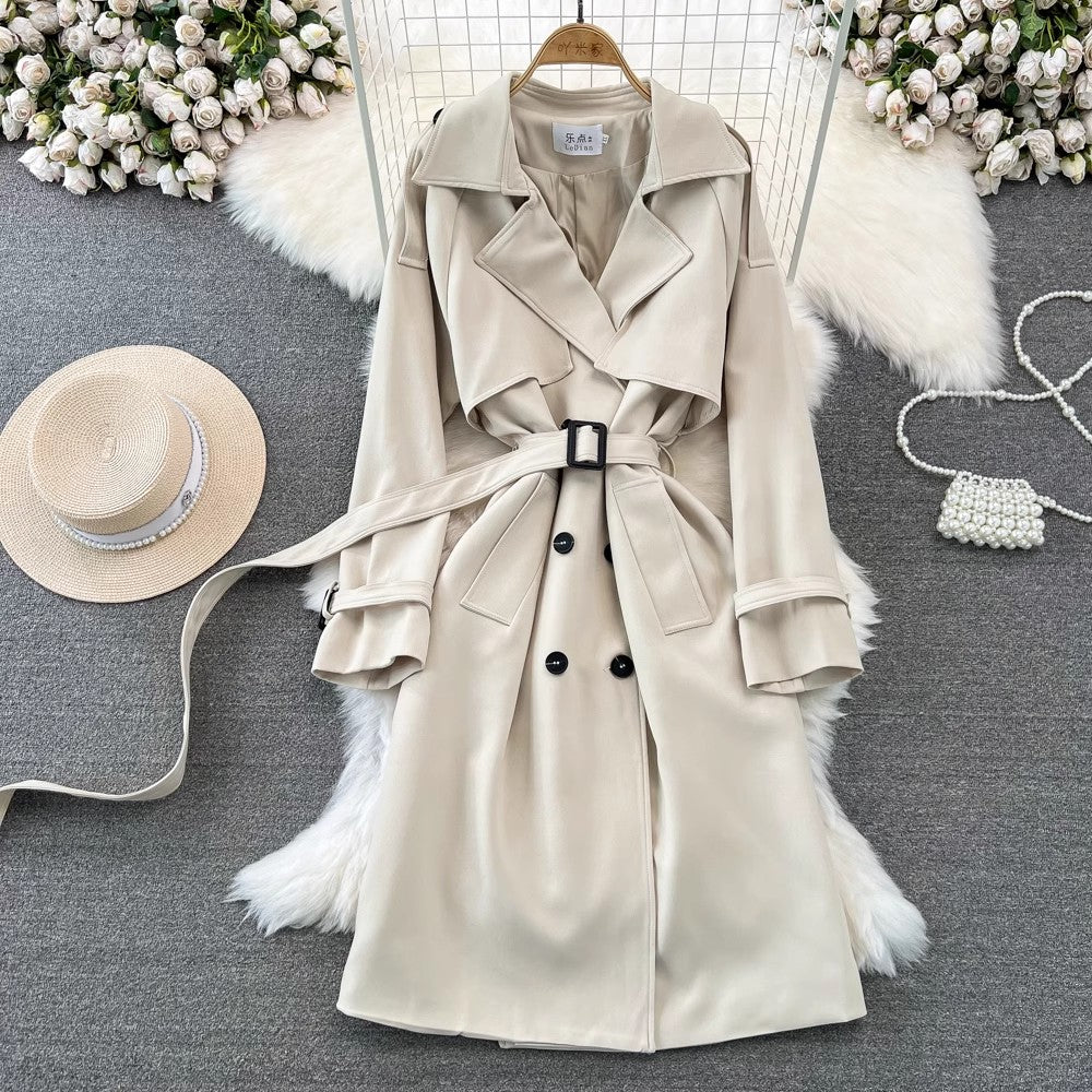 Casual Fashion Mid-Length Over-the-Knee Jacket    S4005