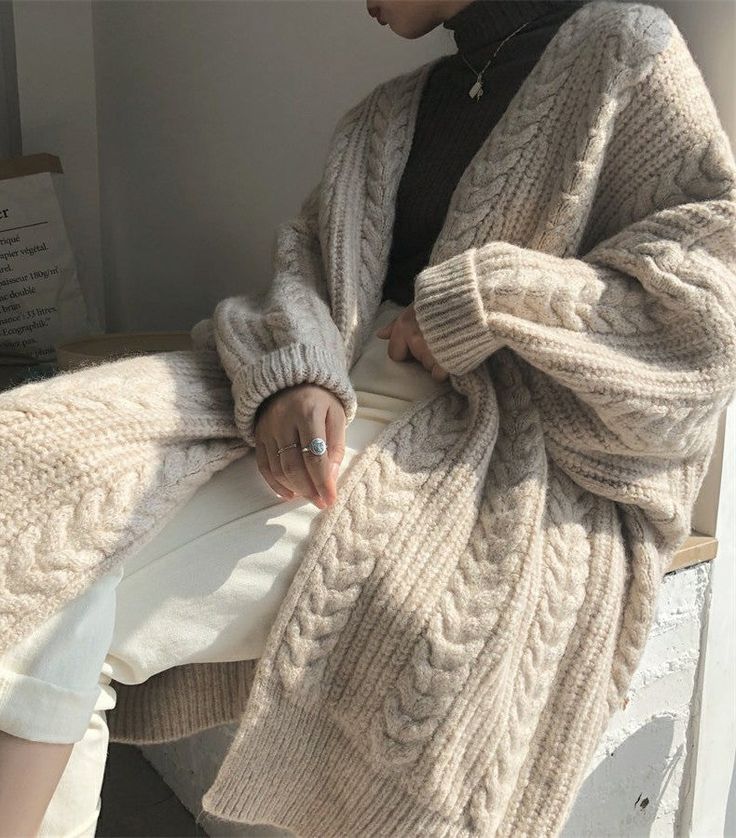 LONG-SLEEVED SWEATER LOOSE-FITTING KNIT     S2777