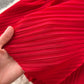 ruffled puff sleeve mid-length dress for women      S4578