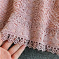 solid color long-sleeved top with lace for women     S4019