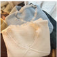 French lace V-neck sweater for women knitted shirt      S4860