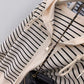 Striped long-sleeved knitted cardigan for women knitted sweater coat      S3399