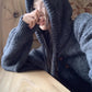 soft hooded knitted sweater top      S4760