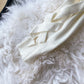 Unique Round Neck Long Sleeve Sweater    S4373