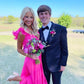 A-Line Long Hot Pink Prom Dresses       S3926
