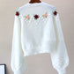 Sweet Flowers Long Sleeve Sweater       S4375