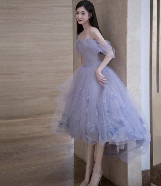 Cute tulle short prom dress homecoming dress      S2942